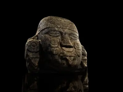Mesoamerican Statues 3D model