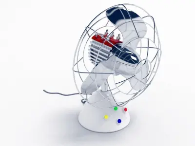 hot rod fan 3D model
