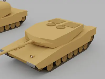 Low poly armored vehicles Free low-poly 3D model