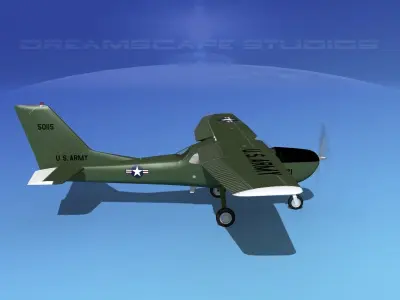Cessna T-41 Mescalero US Army 4 3D model