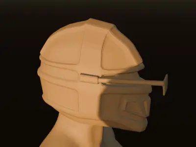 Sci-Fi Tactical Helmet Free 3D model