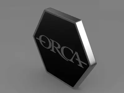 Orca logo 3D model