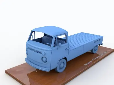 Volkswagen T2 Kemperink Special Pickup 1976 3D print model