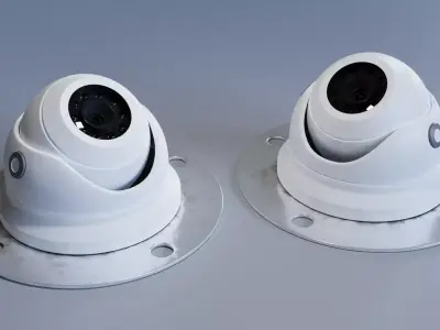 Security Camera Dom Low-poly 3D model