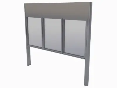 Train Platform Elements 3D model