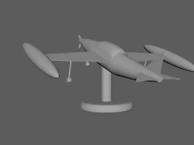 fighter jet 3D print model 11