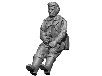 Soviet Pilot  3D print model