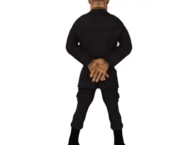 Shtirlec wwii soldier in uniform 3D model