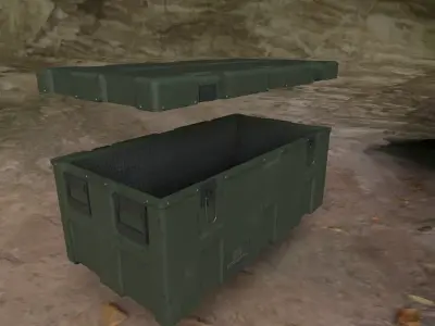 Military Crate  PBR  Game Ready Asset Low-poly 3D model