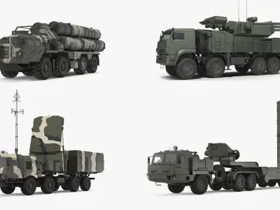 Russian Missile Systems Collection 3D model