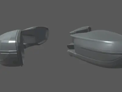  Car Mirror 06 Low-poly 3D model