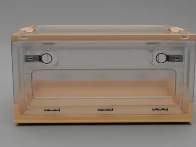 Storage Box Low-poly 3D model 3