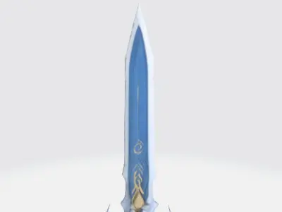 Sword Low-poly 3D model 89