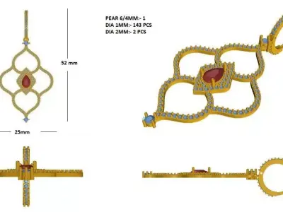 EAR RINGS 3D model buy