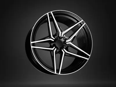 Racing Car Star Disk from the wheel 3D model