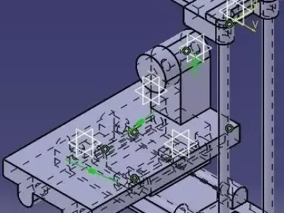 Tutorial Modelling a 4 axis CNC assembly in CATIA V5 Free 3D model