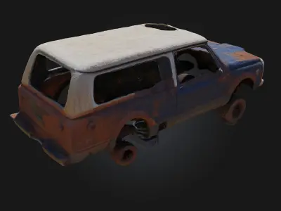 Rusty Memories  Echoes of the Past in Corroded Beauty 3D model