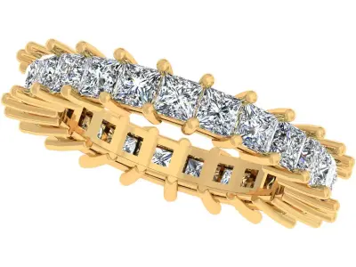 Princess Stone Eternity Band 3D print model purchase