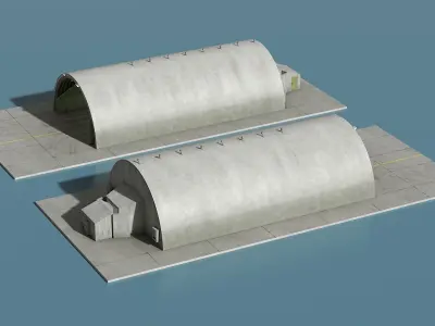  Hardened Aircraft Shelter Open 