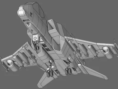 Sci-Fi Starfighter 3D model