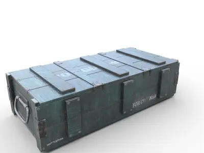 Ammo Crate - 03 Low-poly 3D model