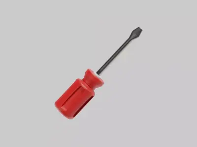Screwdriver Low-poly 3D model buy