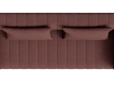 Red Stripe Sofa 3D model