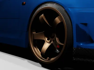 Nissan GTR R34 Skyline Ready For Unity Free 3D model