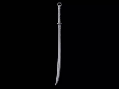 Chinese swords GameReady Model 3D model