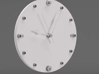 Carbon fiber clock Free 3D model