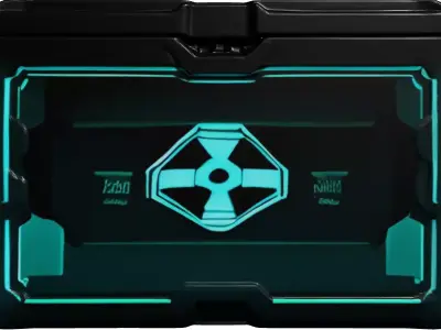 SciFi Cargo Crate Storage Box 3D model