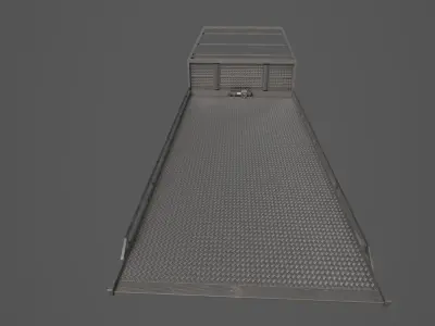 Tow Truck Platform Low-poly 3D model