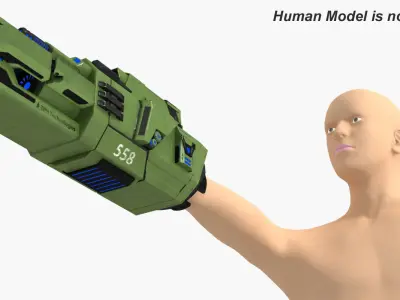 Gauntlet Gun TRN X3 3D model