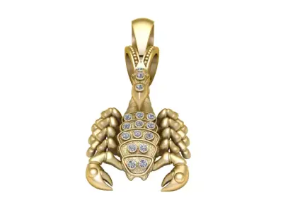 SCORPION INSECT PENDANT 3D PRINTABLE MODEL 3D print model