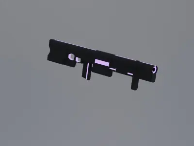 Neon weapon set Free low-poly 3D model