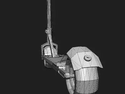 Scooter electric Low-poly 3D model