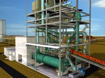 Cement Mill Department Free 3D model
