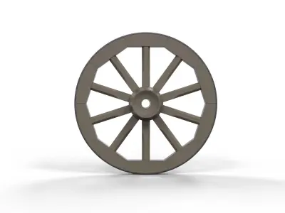 Wagon wheel 3D model