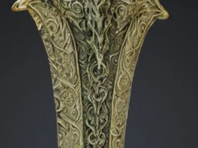  Ornate Fantasy Sword 3D Model 3D model