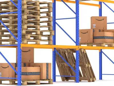Amazon Warehouse Rack 3D model