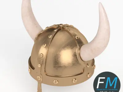Viking helmet 3D model purchase