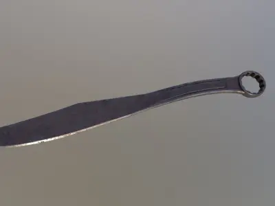Knife spanner LowPoly Low-poly 3D model