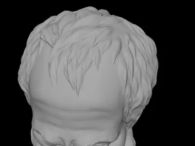 greek philosopher aristotle face sculpt 3D model