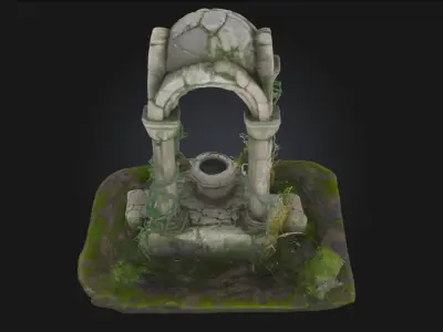 Ancient Ruins Diorama  Whispers of a Fallen Empire 3D model