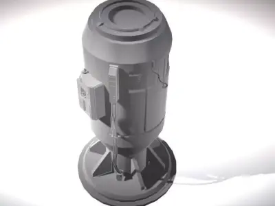 Sci-Fi Power Generator - Tech Element 3D model