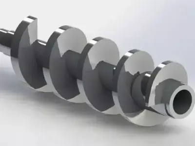 Screw Press Free 3D model