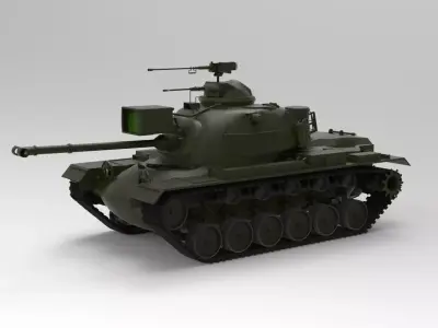 M48 Patton Tank 3D model purchase