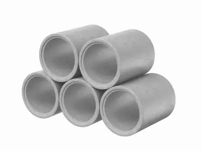 Stack Of Concrete Pipes 3D model