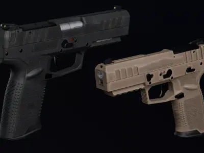 FN Herstal Five-seveN Mk3 MRD Low-poly 3D model