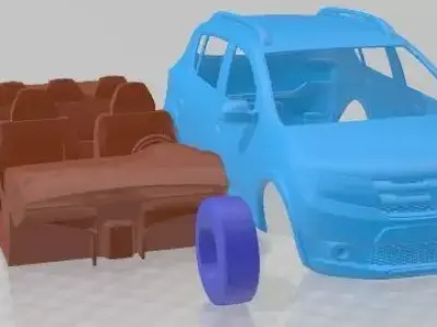 Dacia Sandero 2013 Stepway Printable Car  3D print model